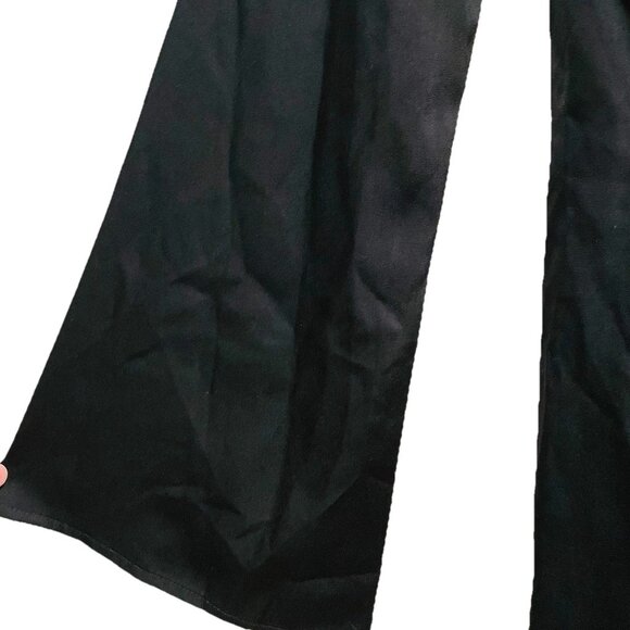 WAYF Black Satin "Sally" Wrap Long Sleeve Wrap Dress Sz XS NWOT   MSRP$128 - Picture 8 of 10